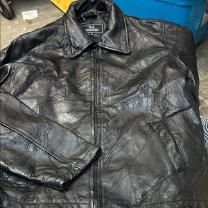 Men's Black Leather Jacket